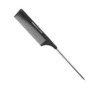 Tony & Guy - Peine profesional para el cabello, peine de corte de salón de belleza de acero inoxidable, herramienta con pinchos para belleza, negro, M