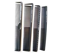 TONY & GUY Toni&Guy - Peine antiestático profesional de carbono (negro) (paquete de 4)