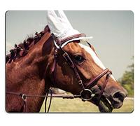 Tony Natural Rubber Gaming Mousepad Retrato de un Caballo Estilo Retro Vintage