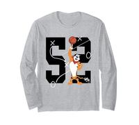 Tony The Tiger Basketball 52 Frosted Flakes Cereal para el Desayuno Manga Larga