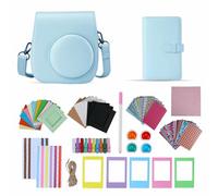 TONYLAIJIANTAO Accesorios para cámara instantánea Mini 11/12 compatibles con cámara de película Fujifilm Instax, incluye funda/álbum/filtros/marcos de película/calcomanías de borde., Blue