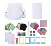 TONYLAIJIANTAO Cámara instantánea Mini 11/12 accesorio compatible con cámara de película Fujifilm Instax, incluye bolsa/álbum/filtro/marco de película/pegatina de borde. (blanco)