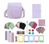 TONYLAIJIANTAO Cámara instantánea Mini 11/12 accesorio compatible con cámara de película Fujifilm Instax, incluye bolsa/álbum/filtro/marco de película/pegatina de borde. (morado)