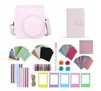TONYLAIJIANTAO Cámara instantánea Mini 11/12 accesorio compatible con cámara de película Fujifilm Instax, incluye bolsa/álbum/filtro/marco de película/pegatina de borde. (rosa)