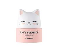TONYMOLY Cat's Purrfect Night Mask - Nourishing Overnight Mask for Hydration & Repair with Niacinamide & Centella, K-Beauty Skincare, 50g