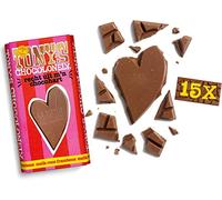 Tony's Chocolonely - Barra de regalo: Directamente de mi corazón de chocolate (frambuesa rosa de leche) - 15 x 180 g