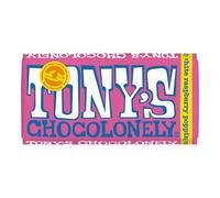 Tonys Chocolonely | Barrita De Chocolate Blanco Con Frambuesa Y Azúcar | Tony Chocolonely | Chocolate Tonys | 15 Pack | 2700 Gramo Total