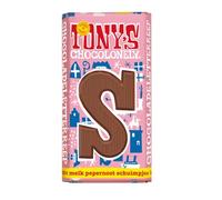 Tony's Chocolonely - Chocoladeletter reep Melk Pepernoot Schuimpjes S - 180 g
