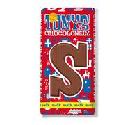 Tony's Chocolonely Chocoladeletter Reep Melk ""S" - 180g