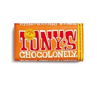 Tony's Chocolonely - Chocolate con leche entera con caramelo y sal marina - Chocolate de mesa con trozos de caramelo - 32% cacao - 1 x 180 g - Chocolate de comercio justo de Bélgica