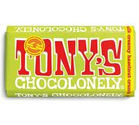 Tony's Chocolonely Fair Trade Chocolate con leche crujiente cremoso de avellana, 180 g