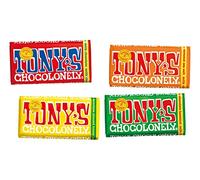 Tony's Chocolonely The Milk Chocolate Bundle 4 x 180g - Nuestras barras de chocolate con leche favoritas - Barra de chocolate - 32% cacao - Set de regalo - Regalos - Chocolate de comercio justo