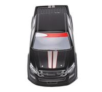 Tonysa 1/10 RC Car Body Cover Distancia Entre Ejes de 260 Mm, Carcasa de PVC Pintada para Turismos con ala Trasera, Cuerpo de Deriva Liviano para Coches RC a Escala 1/10 (Black)