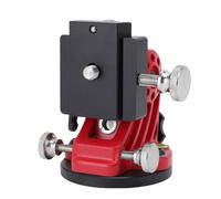 Tonysa Base de Ajuste de Latitud para Telescopios 0-90 ° Ajustable, Montaje de Aleación de Aluminio con Burbuja de Nivelación - Compatible con Astrofotografía, Seguimiento (Negro Rojo)