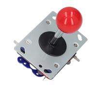 Tonysa Bola de Joystick de 2/4/8 Vías con Eje de Acero Fuerte para Equipos de Juegos Clásicos, 1 Pieza, Color Rojo