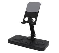 Tonysa Cargador Inalámbrico 6 en 1 para Dispositivo iOS con Carga Rápida para Luz de Mesita de Noche para iOS 16 15 14 para Soporte Resistente (Black)