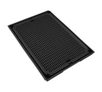 Tonysa Cat Litter Mat Spacious Double Layer Design (Black)