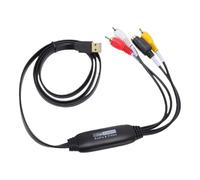 Tonysa Convertidor VHS a Digital, Tarjeta de Captura AV a USB 1080P NTSC PAL con Entrada S Video y Video, for Digitalizar Cintas VHS y Grabar Analógico