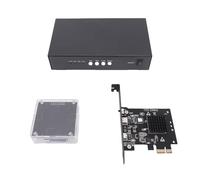 Tonysa DMA Fuser Combiner Display Adaptador de Superposición, Sintetizador de Interfaz Multimedia HD 4K 144Hz HD, 2 Entradas de DisplayPort 1 Salida de Pantallport, sin Pérdidas para