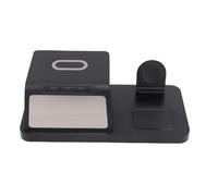 Tonysa Estación de Carga Inalámbrica 3 en 1 con Despertador, Cargador Rápido de 15 W, Pantalla Digital LED, Cargador Inalámbrico de Reloj para Auriculares para Ver Teléfono