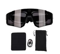 Tonysa Gafas de Ciclismo Inteligentes 4K con IA, Cámara HD de 8 MP, Bluetooth, Control por Voz, Estabilización EIS, Ideales para esquí, Ciclismo y Senderismo. (Black)