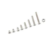 Tonysa Hex Socket Screws Set, A2 Stainless Steel Variety (C: Flat head)