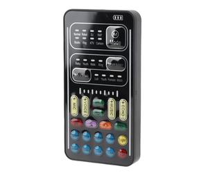 Tonysa I9 Voice Changer Set Grabación Mini Tarjeta de Sonido con 8 Efectos de Sonido Incorporados para Game Anchor Computer, Sorprenda a Sus Amigos Durante los Juegos en Línea (versión Inglesa)