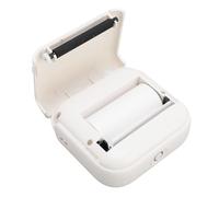 Tonysa Impresora de Bolsillo Portátil, Impresora Thermal Mini Photo Impresora con 203DPI para Recibos, Boletos, Fotos, Notas, Impresión de Errores con Plantillas en la Aplicación (White)