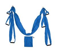 Tonysa Juego de Columpio de Yoga Aéreo, Hamaca de Yoga de Flexibilidad con Diseño de Longitud Ajustable, Kit de Mosca de Inversión de Cabestrillo Aéreo para Ejercicio Físico (Azul Oscuro)