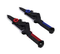 Tonysa Juguete de Espada de Hacha Transformadora 2 en 1, Espada de Sonido Iluminada con Efecto de Niebla y Vibración, Juguete Combinador de Modo Dual para Niños, Juego de rol de Arma de Cosplay LED