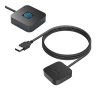 Tonysa Lector de Huellas Dactilares USB para PC 10/11 Hello, Escáner Biométrico de Huellas Dactilares con Reconocimiento Rápido Táctil de 360 Grados e Interfaces USB A 3.0 y Tipo C (Black)