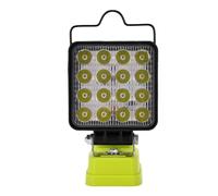 Tonysa Luz de Trabajo LED Inalámbrica, Brillo Ajustable | Compatible con baterías Ryobi, potencia de salida de 38 W, puertos USB A y C, de bajo consumo, ideal para acampar, solución