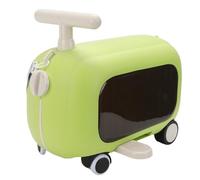 Tonysa Maleta para Niños con Pedal Plegable Seguro y Estable, Equipaje para Niños Pequeños para Viajes, Maleta Manejable de Gran Capacidad para (Green)