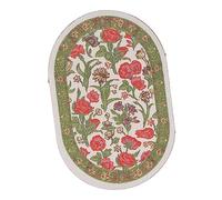Tonysa Miniature Rug for Dollhouse, 15cm Durable Design (B01 Flor de Hoja