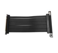 Tonysa PCI E 4.0 Cable Riser, PCIN 4.0 X16 Puerto de Extensión de la Tarjeta de Extensor Flexible de Alta Velocidad, una Sola 10 par PCIe 4.0 Reversa de 90 Gráficos Extensión de la (50cm)