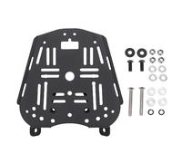 Tonysa Placa Base de Caja de la Caja de para Zontes 368g/501g - Rejilla de Equipaje de Motocicleta de Acero Al Carbono con Soporte de Maletero Desmontable con Acabado Negro