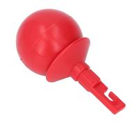 Tonysa Punta de Bastón Estilo Gancho de Bola Rodante para una Fácil Instalación y Bastón Seguro, Material ABS, Color Rojo, Apto para Personas Ciegas