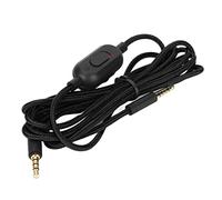 Tonysa Reemplazo del Cable del Auricular de los Juegos, Cable de Sonido del Auricular con Control de Volumen y SWITC de Silencio, para G Pro G Pro X G433 G233 Gaming Headse (Black)