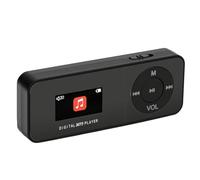 Tonysa Reproductor MP3 Bluetooth 5.1 Portátil, Reproductor de Música Digital Multifuncional con Radio FM Grabadora de Voz Lectura de Ebooks, Mini Audio para Deportes Estudiantes Viaje (Black)