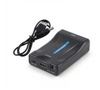 Tonysa Scart to HDMI Converter con HDMI1.4, 720P 1080P Audio Video Converter Scaler Adapter con Cable USB, Soporte PAL, NTSC3.58NTSC4.43, SECAM, PAL/M, PAL/N