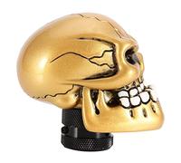Tonysa Skull Gear Shift Knob, Anti-Aging Durable Design (GOLD)