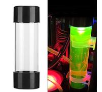 Tonysa Tanque de Agua para Computadora, Diseño Cilíndrico Transparente para Sistemas de Refrigeración por Agua, Tamaño de 150mm, Ideal para PC Gaming, Acrílico y Plástico, 1 Unidad