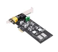 Tonysa Tarjeta de Sonido PCIE, Tarjeta de Interna HiFi con DAC ES9018K2M y Sonido Envolvente de 7.1 Canales, Salida óptica para Juegos de PC y Transmisión de Música