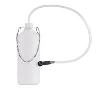 TONZACK Botella de Purga 1L, Botella colectora de líquido de Frenos, Botella de Purga de Frenos, depósito de líquido de Frenos para Recoger líquido de Frenos con Manguera de 60 cm y Adaptador de Goma