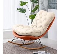 TONZN Cómoda Mecedora Moderna, sillón Acolchado para balcón, sillón mecedor para Dormitorio Interior, sillón para Acampar al Aire Libre,