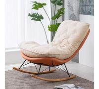 TONZN Cómoda Mecedora Moderna, sillón Acolchado para balcón, sillón mecedor para Dormitorio Interior, sillón para Acampar al Aire Libre,