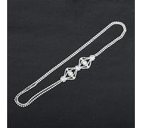 TONZN Diadema con Diamantes de imitación para Mujer, Diadema para Baile de graduación, Boda, Tiara, Accesorio para Cabello Largo (Plata, 1 Pieza (1 Paquete))