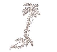 TONZN Diadema de Cristal para Novia, Diadema para el Pelo, Tiara con Diamantes de imitación para Mujer, Accesorios para el Cabello para Novia, joyería (Plata, 1 Pieza (1 Paquete))