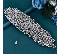 TONZN Diadema de Novia Africana, Tocado de Mujer, Accesorios para el Cabello de Boda, Tocado de Diamantes de imitación, Tocado de Novia (HP415)