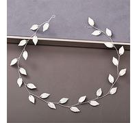 TONZN Diadema de Perlas y Diamantes de imitación para Mujer, Accesorios para el Cabello para Bodas, Tocado de Novia, Accesorios para el Cabello, Diadema Plateada (Plata 1)